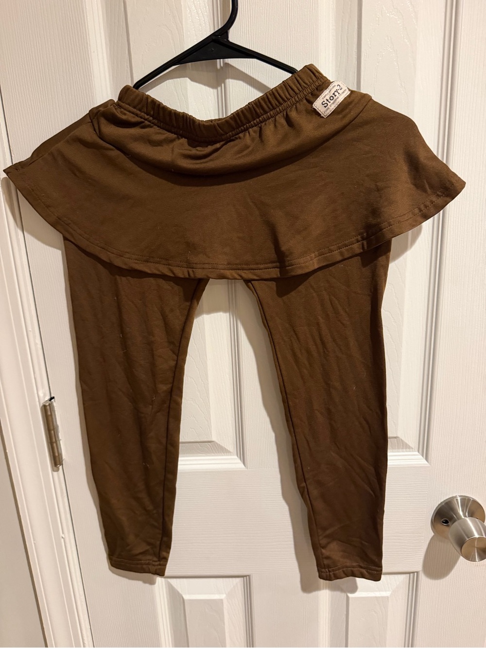 Kids Brown Skirted Leggings